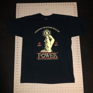 Obey. Size medium. Navy color. Short Sleeve Shirt.